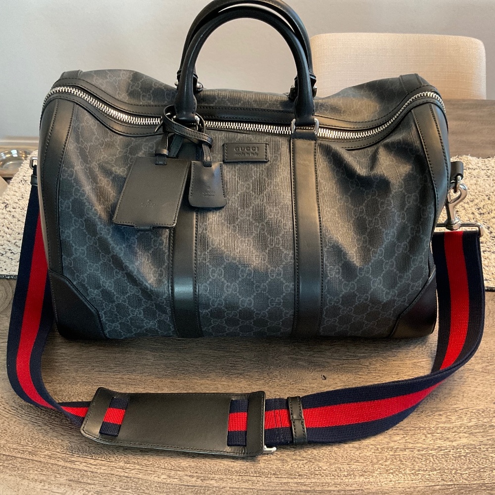 Gucci GG Black Carry-On Duffle